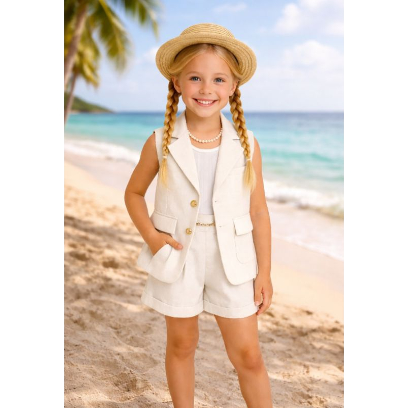 conjunto infantil menina roupa para criança natal final de ano social alfaitaria luxo