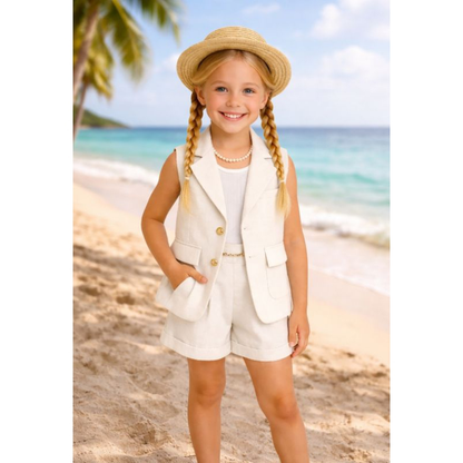conjunto infantil menina roupa para criança natal final de ano social alfaitaria luxo