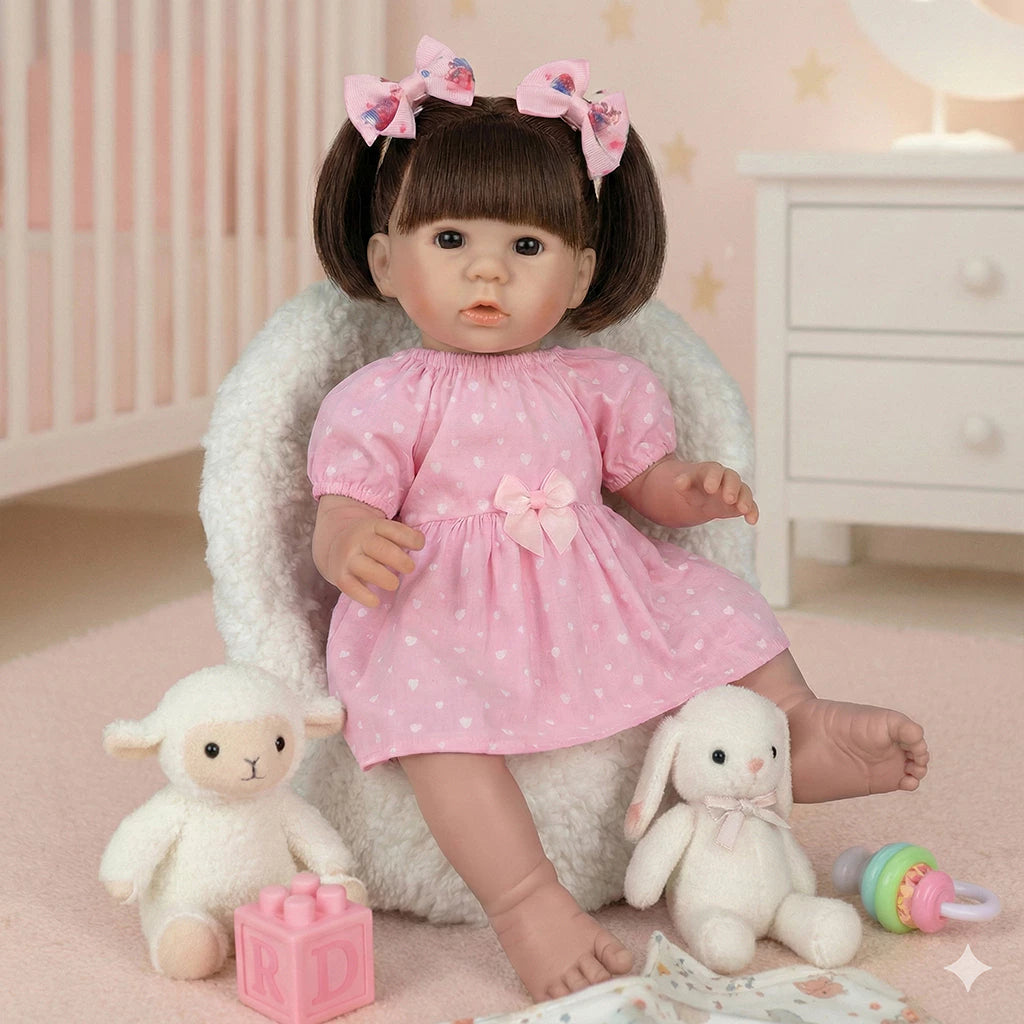 Bebê Reborn menina realista - presente Dia das Crianças