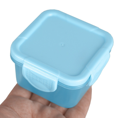 Kit 12 Potes Para Congelar Papinha Tampa Hermética Porta Leite Em Pó Introdução Alimentar Bebê