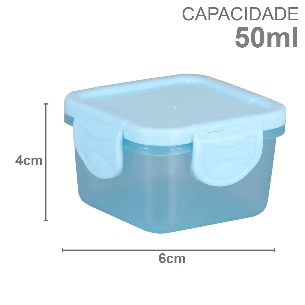 Kit 12 Potes Para Congelar Papinha Tampa Hermética Porta Leite Em Pó Introdução Alimentar Bebê