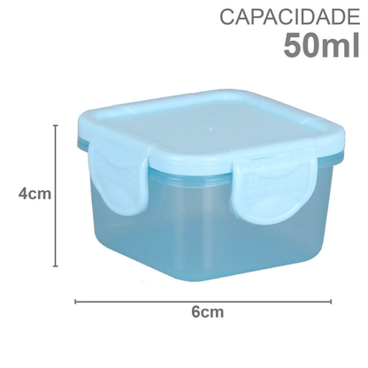 Kit 12 Potes Para Congelar Papinha Tampa Hermética Porta Leite Em Pó Introdução Alimentar Bebê