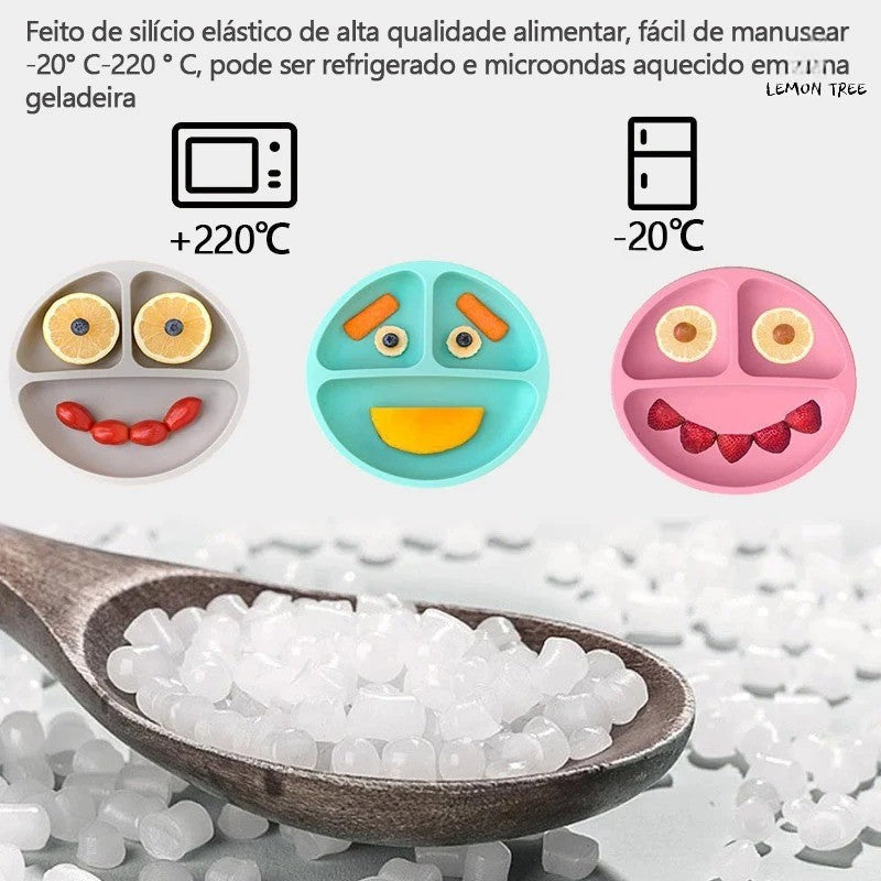 Conjunto de Alimentação em Silicone para Bebês
