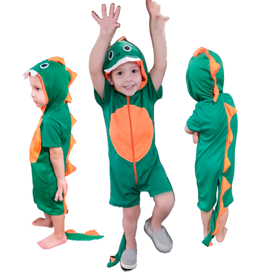 Fantasia Dinossauro Infantil Macacão Kigurumi Unissex - foto 1