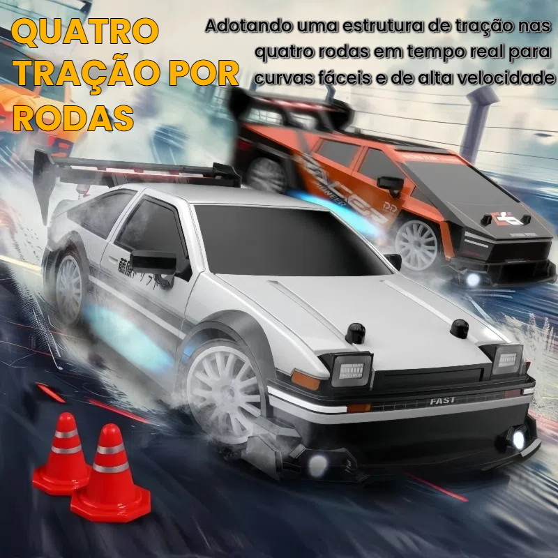 Carro GTR Recarregável Brinquedo RC 4x4 Profissional Drift Off-Road / Controle Remoto Para Crianças Presente Meninos