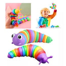 Lagarta sensorial 3D brinquedo interativo infantil com texturas

