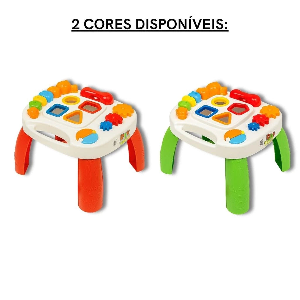 🧩 Mesinha Didática Montessori – Diversão que Ensina!
