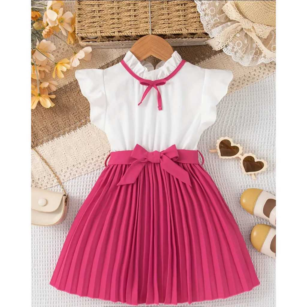 Vestido Plissado Princesa Menina Infantil/Juvenil para Festa Look Luxo e Elegância