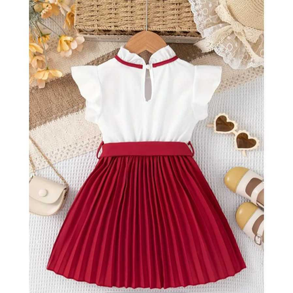 Vestido Plissado Princesa Menina Infantil/Juvenil para Festa Look Luxo e Elegância