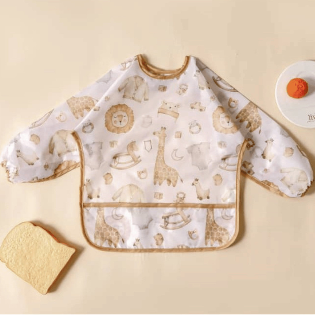 Babador de Manga Longa Impermeável para Bebês