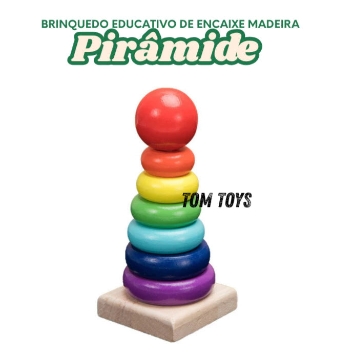 Brinquedo Montessori de madeira - presente Dia das Crianças