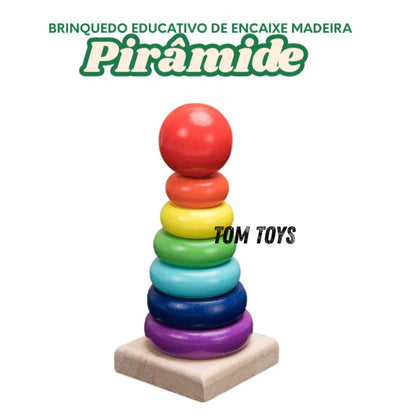 Brinquedo Montessori de madeira - presente Dia das Crianças