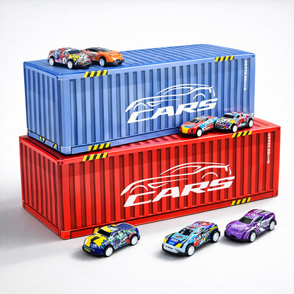 Kit 48 Carrinhos De Metal Fricção Brinquedo Menino Maleta Pista Presente